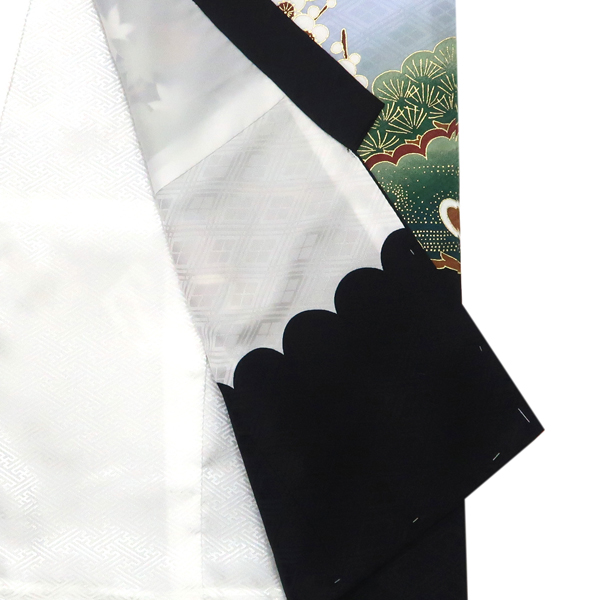 産着 男の子 正絹 兜 鼓 黒［27,500円］ 枚目