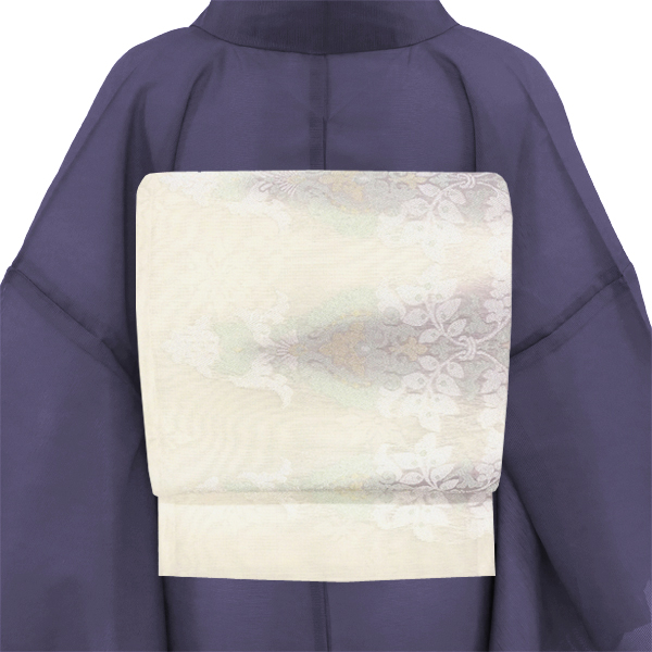 志都香 夏袋帯 西陣織 正絹 山路文 アラベスク 白［74,800円］ 枚目