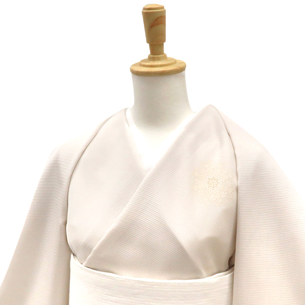 一富司 夏付下訪問着 京友禅染め 正絹 華文 薄灰梅色［165,000円］ 枚目