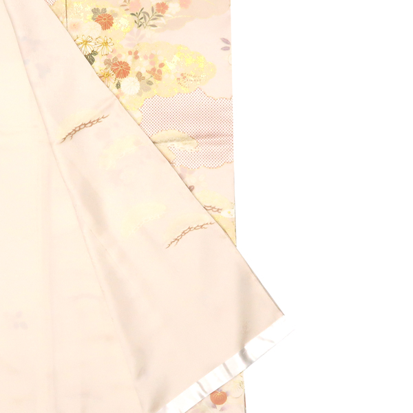 吉澤の友禅 訪問着 雲取り 四季花 ピンク［231,000円］ 枚目