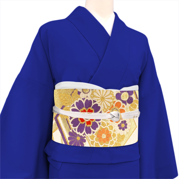 大光 振袖用袋帯 西陣織 絹 花亀甲 金［36,300円］ 枚目