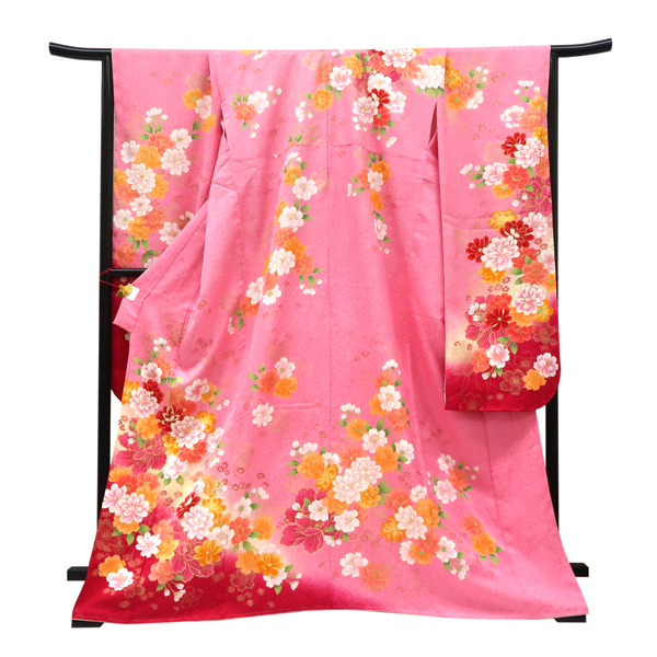 仕立て上がり 振袖 正絹 桜 ピンク［99,000円］ 枚目