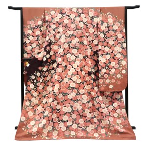 仕立て上がり 振袖 正絹 桜尽くし コーラルピンク［88,000円］