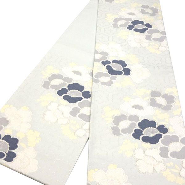 樹織物 振袖用袋帯 西陣織 絹 桜 白花色［36,300円］ 枚目