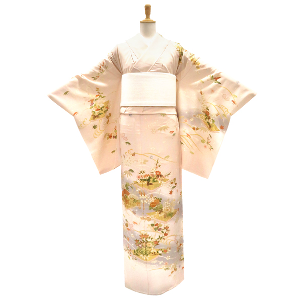 吉澤の友禅 訪問着 正絹 菊 松 花 ピンク［236,500円］ 枚目