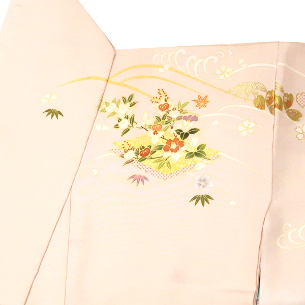 吉澤の友禅 訪問着 正絹 菊 松 花 ピンク［236,500円］ 枚目