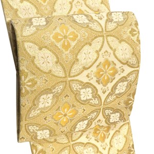 酒井守 袋帯 西陣織 絹 七宝 金色 ゴールド［33,000円］