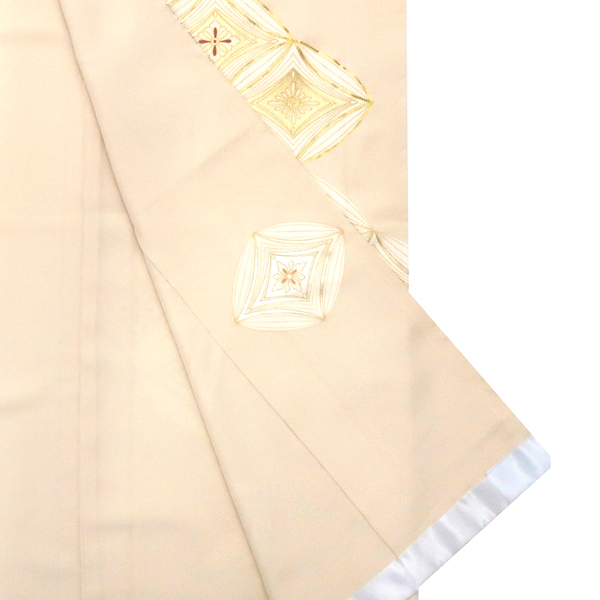 吉澤の友禅 訪問着 正絹 花七宝 ベージュ［242,000円］ 枚目