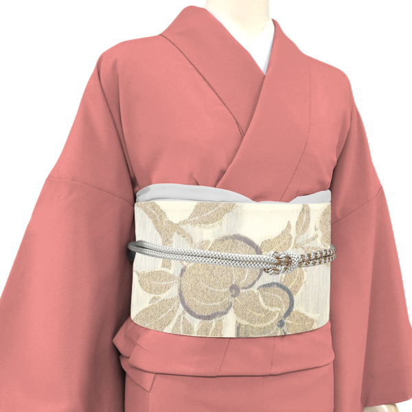 三幸織物 袋帯 西陣織 絹 橘 生成り［55,000円］ 枚目