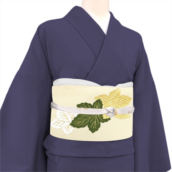 西陣まいづる 袋帯 西陣織 絹 三眠慶長小袖 菊 ベージュ［231,000円］ 枚目