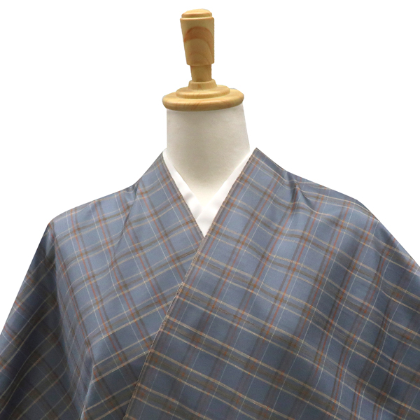 本場縞大島 花はな工房 珊瑚の格子 大島サンゴの格子 丸恵 グレー［88,000円］ 枚目