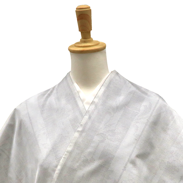 大島紬 頼光オリジナル 竹縞 ライトグレー［126,500円］ 枚目