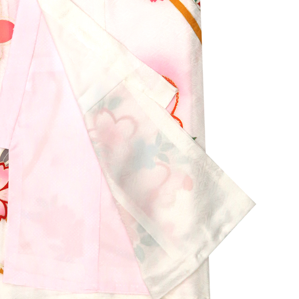 産着 女の子 正絹 毬 熨斗 桜 白［49,500円］ 枚目