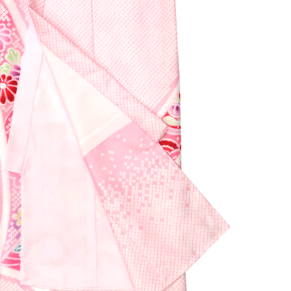 産着 女の子 ポリエステル 束ね熨斗 匹田 四季花 ピンク［41,800円］ 枚目