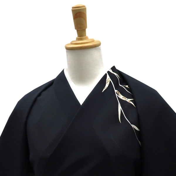 吉澤の友禅 絽夏付下訪問着 正絹 流水 柳 黒［176,000円］ 枚目