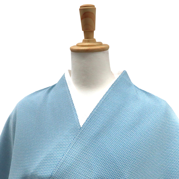 絽夏江戸小紋 五嶋紐監修 正絹 鱗文 青［165,000円］ 枚目
