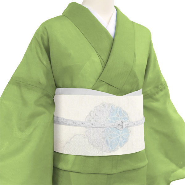 丸勇 夏袋帯 西陣織 絹 雪輪 白［48,400円］ 枚目