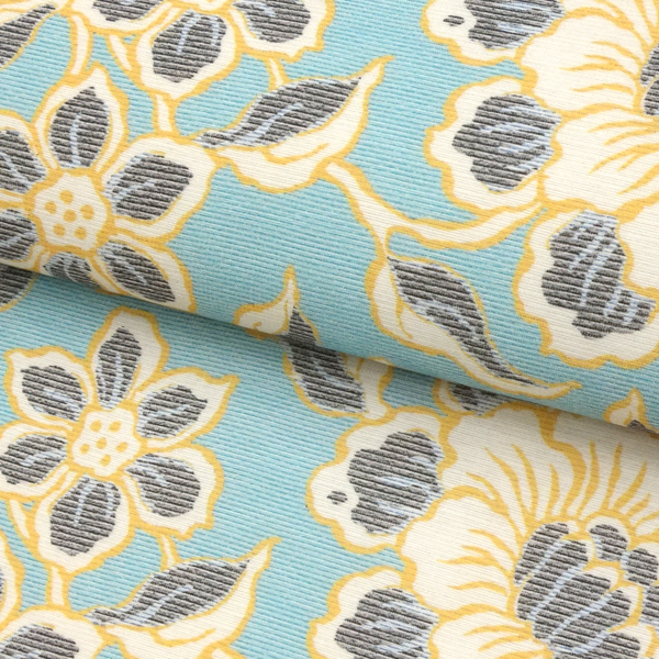 JAPAN MODE 夏京袋帯 正絹 牡丹唐草 花唐草 水色［66,000円］ 枚目