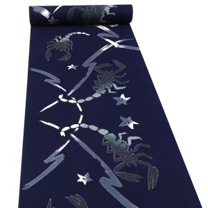 kansai 山本寛斎 浴衣 綿麻 星座 蠍座 スコーピオン サソリ 紺［21,560円］