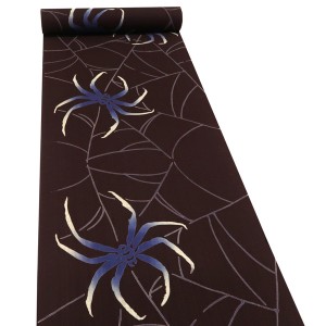 kansai 山本寛斎 浴衣 綿麻 蜘蛛 クモの巣 スパイダー 焦げ茶［21,560円］