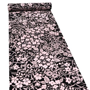 ViVi 浴衣 綿 紫陽花 黒［21,890円］