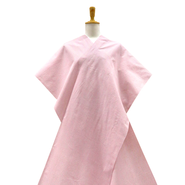 紺仁謹製 片貝木綿 格子 チェック ピンク［88,000円］ 枚目