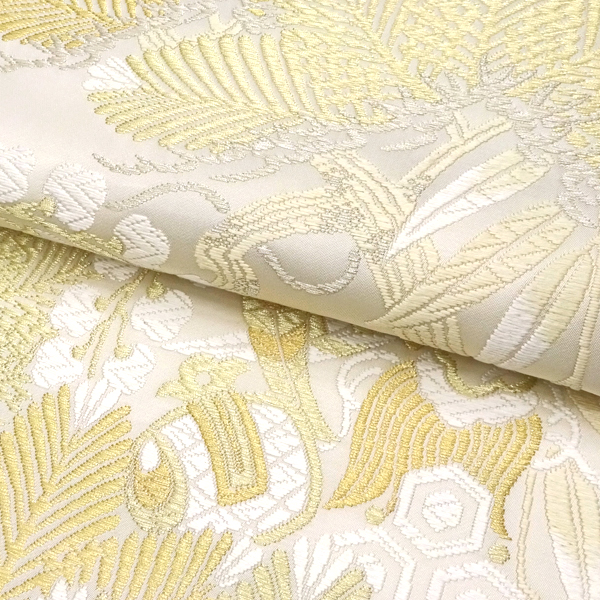 都（みやこ）袋帯 唐織 松風林宝文 松 桐 宝尽くし 白×金［176,000円］ 枚目