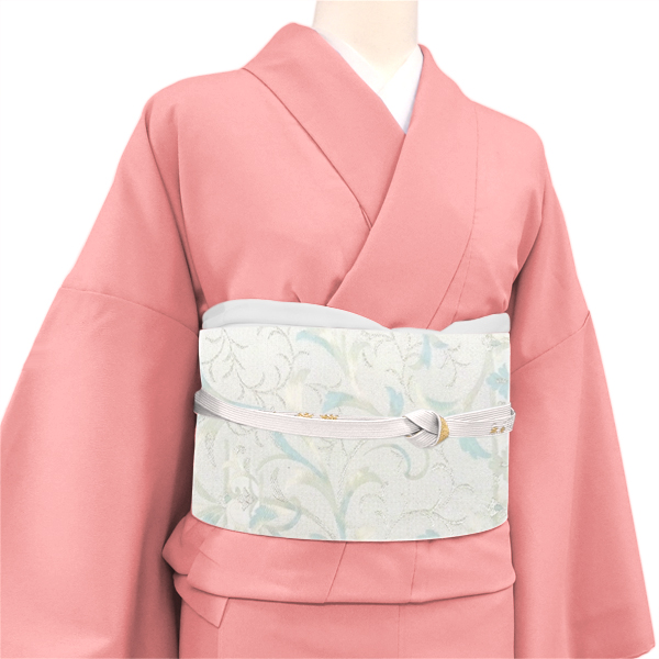 樹織物 袋帯 西陣織 絹 唐草 白［38,500円］ 枚目