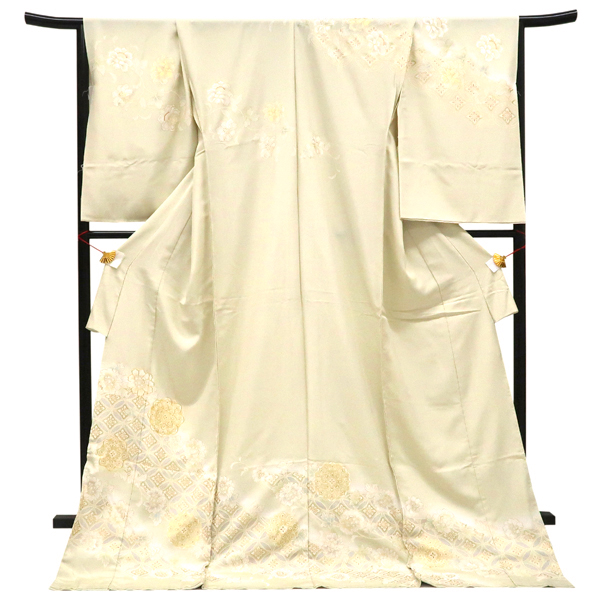 吉澤の友禅 訪問着 正絹 華文 七宝 黄緑［242,000円］ 枚目