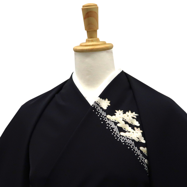 吉澤の友禅 付下 訪問着 正絹 松 笹 黒色［209,000円］ 枚目