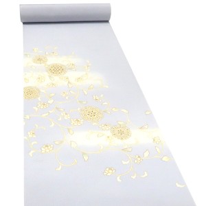 吉澤の友禅 付下 訪問着 正絹 華文 唐草 唐花 更紗 薄紫［209,000円］