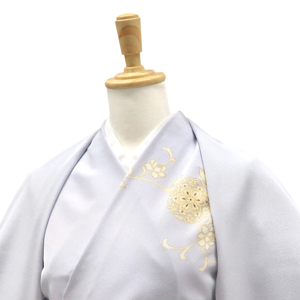 吉澤の友禅 付下 訪問着 正絹 華文 唐草 唐花 更紗 薄紫［209,000円］ 枚目