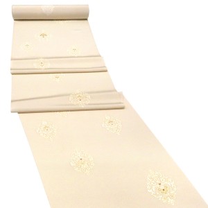 吉澤の友禅 小紋 正絹 菱 唐草 アラベスク ベージュ[165,000円]