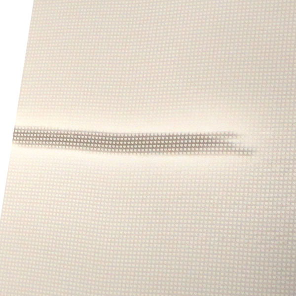 一富司 小紋 正絹 格子 刷毛目 ライトグレー[176,000円] 枚目