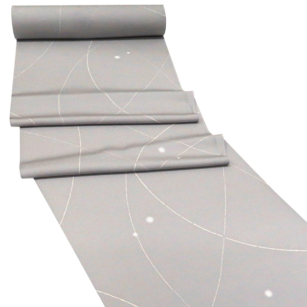 一富司 小紋 正絹 蛍ぼかし 線 グレー[198,000円] 枚目