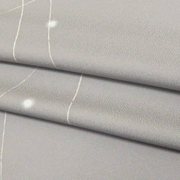一富司 小紋 正絹 蛍ぼかし 線 グレー[198,000円] 枚目