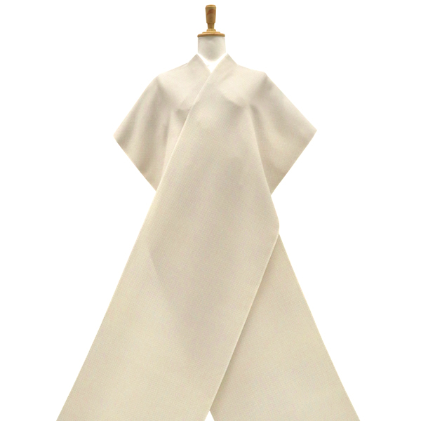 一富司 小紋 正絹 市松 ドット ライトグレー クリーム[198,000円] 枚目