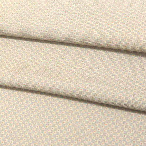 一富司 小紋 正絹 市松 ドット ライトグレー クリーム[198,000円] 枚目