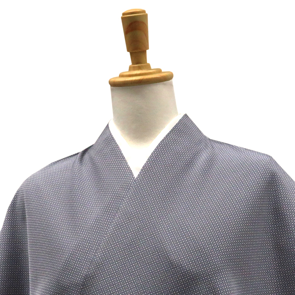 江戸小紋 正絹 御召十 グレー[137,500円] 枚目