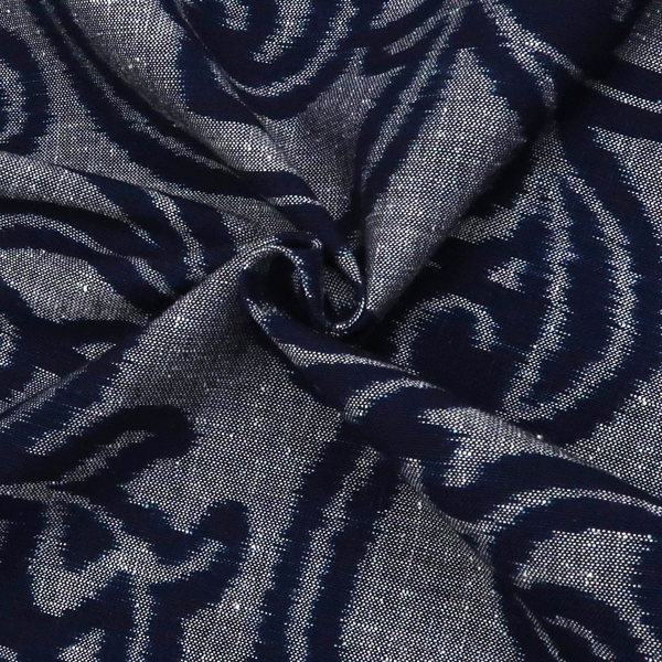 久留米絣 着物 池光政 グレー 紺色 唐草［199,100円］ 枚目