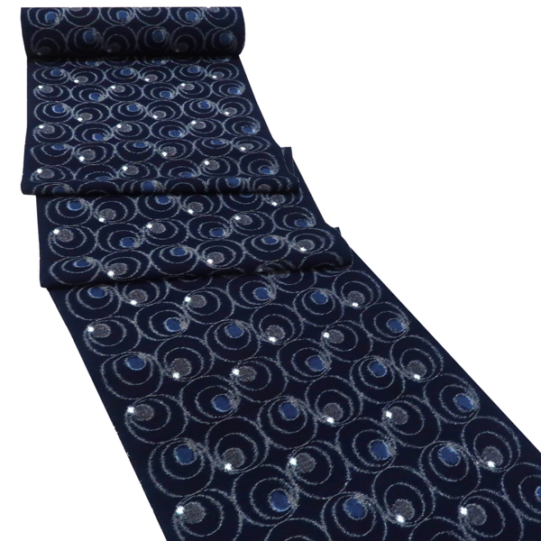 重要無形文化財 久留米絣 着物 池田光政 藍色 丸文［704,000円］ 枚目