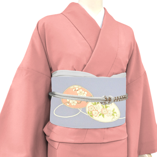 京友禅 染め名古屋帯 正絹 青紫 貝合わせ［235,400円］ 枚目