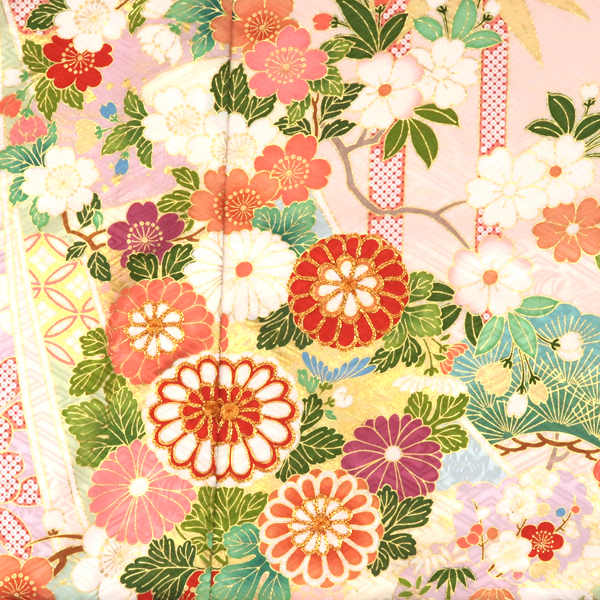 吉澤織物 吉沢の友禅 振袖 ピンク 友禅 松竹梅 熨斗 古典 正絹 着物 成人式［308,000円］ 枚目