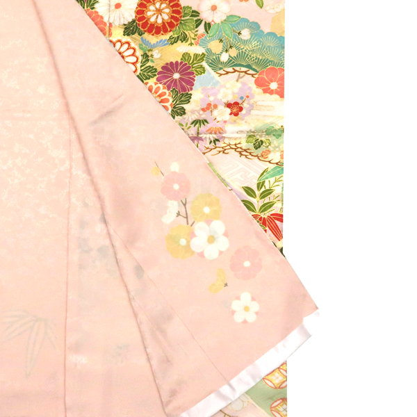 吉澤織物 吉沢の友禅 振袖 ピンク 友禅 松竹梅 熨斗 古典 正絹 着物 成人式［308,000円］ 枚目