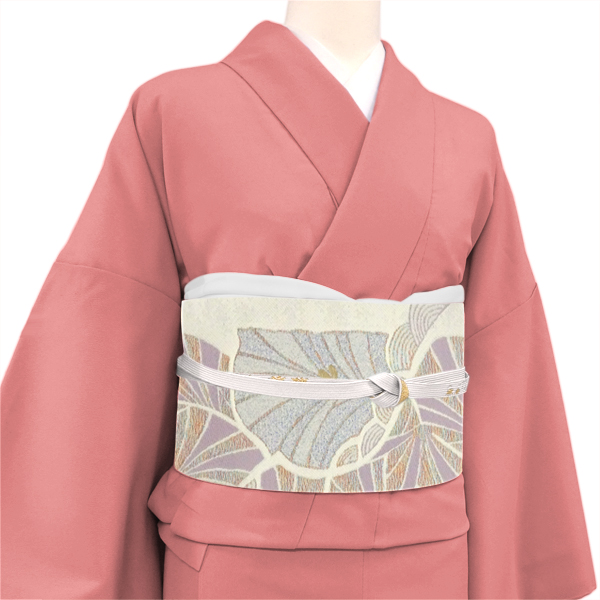 酒井守 西陣織 袋帯 ライトグレー 松 古典柄 正絹［33,000円］ 枚目