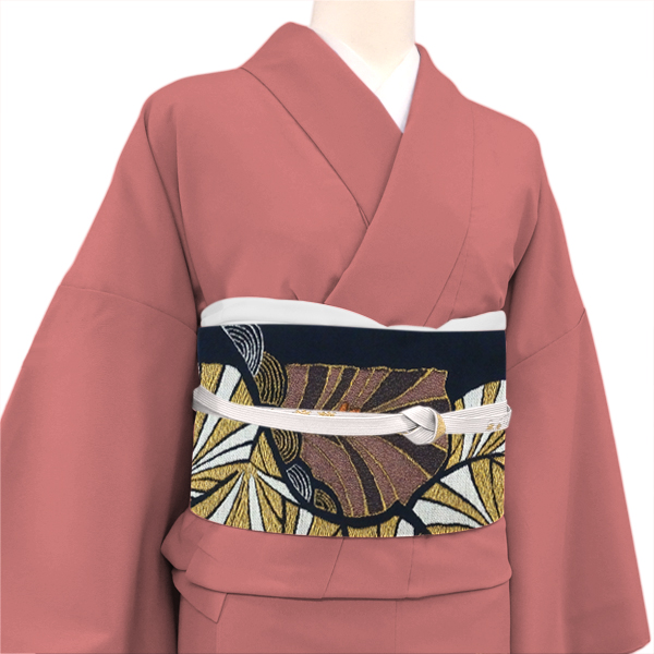 酒井守 袋帯 黒色 松 古典柄 正絹 西陣織［33,000円］ 枚目