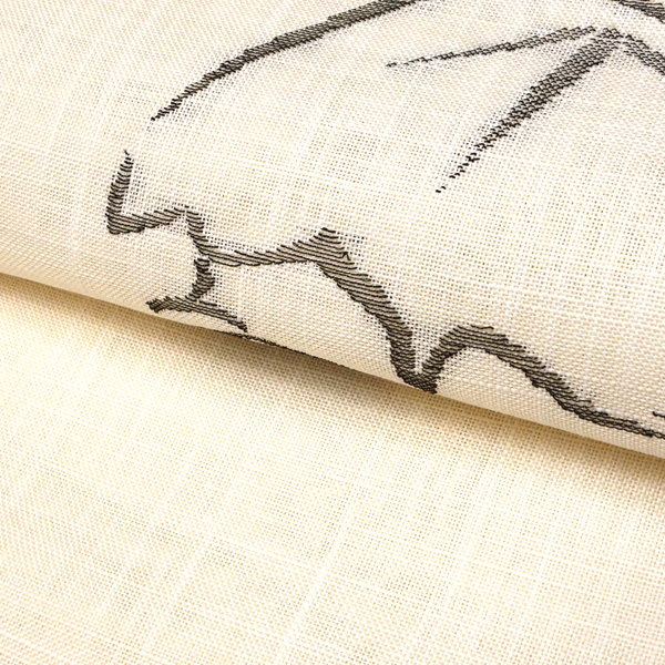 七野 宮岸織物 麻名古屋帯 生成り 蔦 麻帯 夏用［49,500円］ 枚目