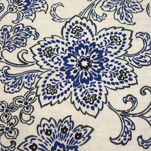 Tomogisu Craft 麻染夏名古屋帯 染帯 生成り 唐草 唐花 カジュアル 麻帯 夏帯 夏物［49,500円］ 枚目