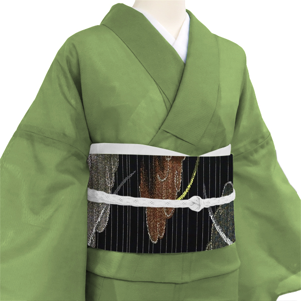 沢本織物 夏袋帯 西陣織 黒色 夏用 礼装用 西陣織 雲 霞 夏帯［41,800円］ 枚目