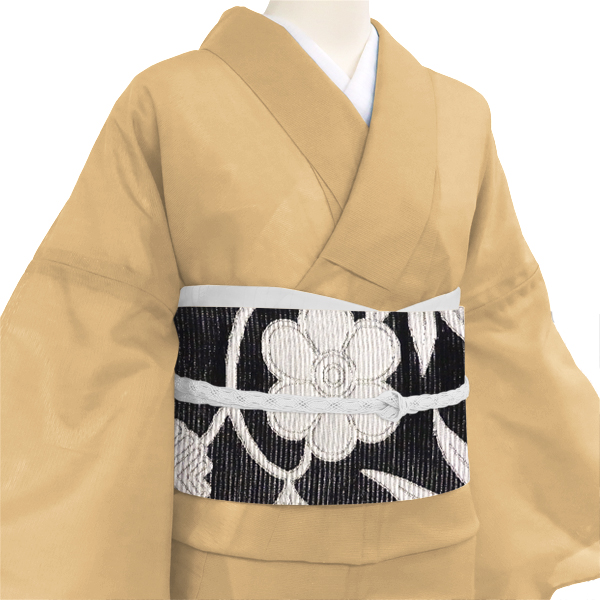 佐々木染織 絽袋帯 夏袋帯 黒 正絹 夏用 礼装用 西陣織 笹蔓［36,300円］ 枚目